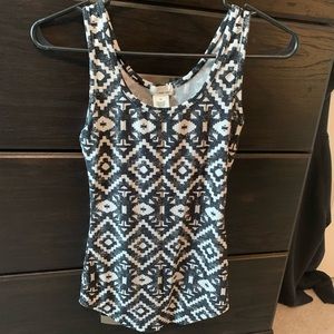 Tribal print soft tank top